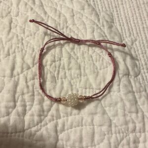 Claire's Pink Beaded Bracelet